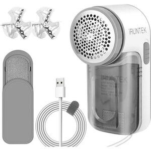 Fabric Lint Remover Wired Use, USB Powered Shaver and Lint Brush 2 in 1